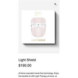 DMH Aesthetics Light Shield LED Therapy Mask‎ – Red/Blue Light Facial Shield